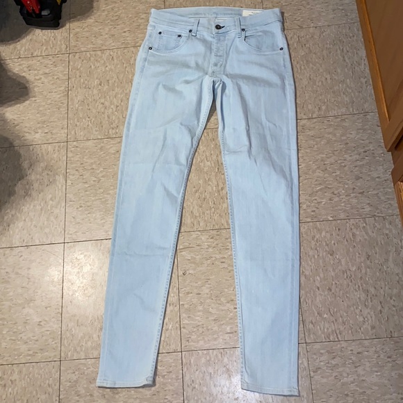rag & bone NY Standard Issue Fit 1 Skinny Leg Jeans in White Water size 33 - Picture 1 of 16